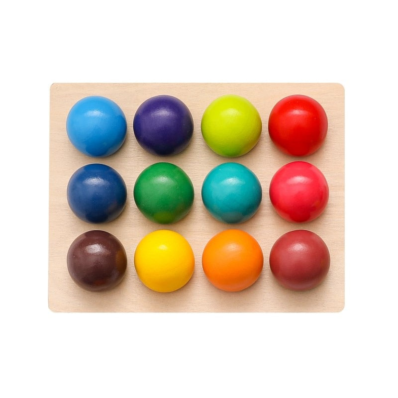 Tablero de clasificación de bolas de color de madera para niños, juguet educativos, juguete Montsori - China China juguete y juguete de madera precio