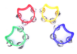 Plastic Tambourines Pk 10