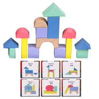 Montessori Wooden Building Block Set Small